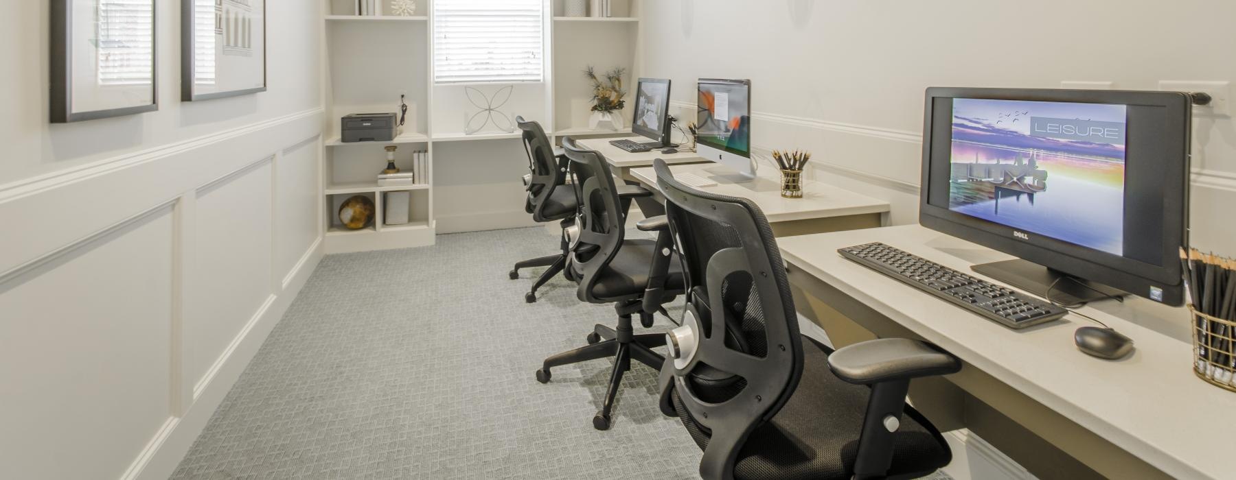 business center with computer stations