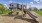 a playground with a slide